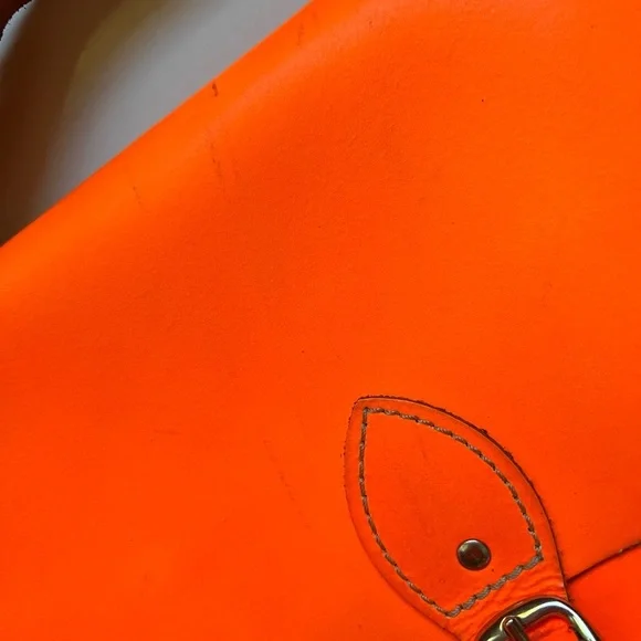 Neon Leather Satchel - Picture 2 of 11